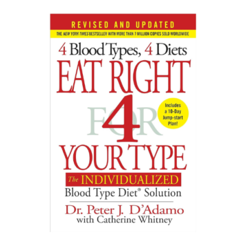Eat Right 4 Your Type: Blood Type Diet Solution Book by Dr. Peter D'Adamo